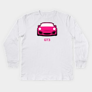 Porsche 911 GT3 Ruby Star Red PTS Kids Long Sleeve T-Shirt